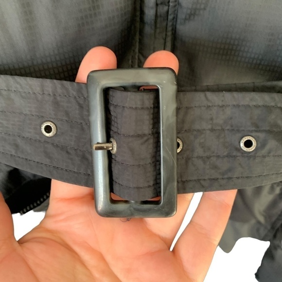 𝅺woolrich Down Filled Belted Long Puffer Jacket Black Women’s Size Large - Picture 6 of 15